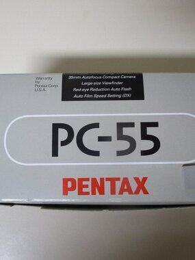 Pentax PC-55 30mm Lens Point & Shoot Camera Case/Instructions bonus 2 rolls film